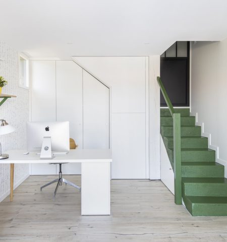 transformation d'un garage en bureau lumineux - Koloré architecte d'intérieur