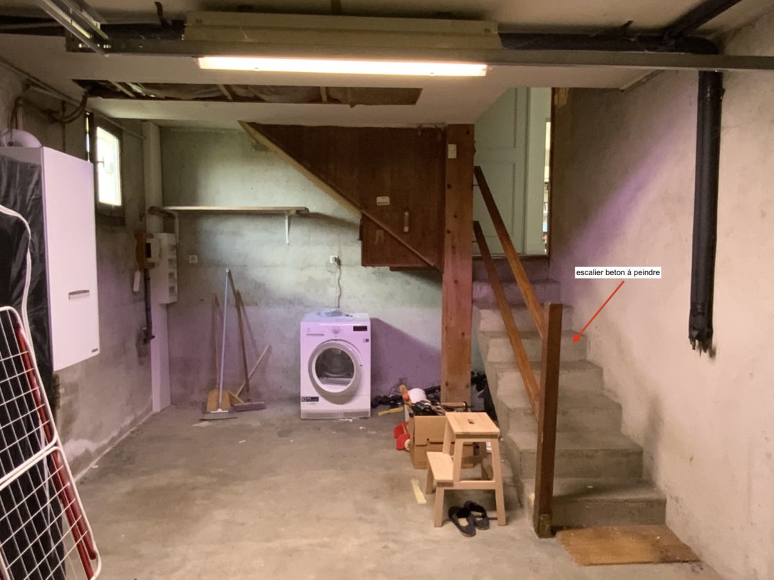 Avant travaux - Garage avant transformation en bureau - Koloré architecte d'intérieur Toulouse